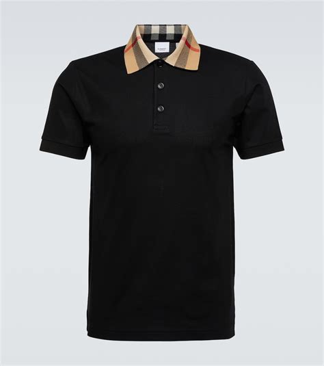 burberry men polo shirt black replica|Burberry Men Polo Shirt .